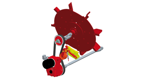 schéma de la trappe de distribution de la mélangeuse traînée PROFILE PLUS 1 CL