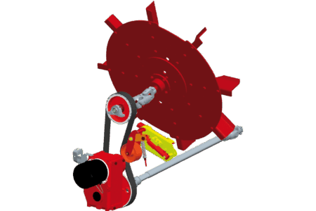 Modèle 3D de l'entraînement de turbine de la mélangeuse traînée PROFILE PLUS 2 DS