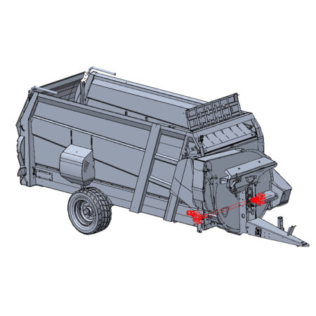 Moteur supplémentaire pour distribuer des ensilages