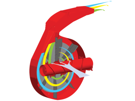 Chambre de démêlage pneumatique, une exclusivité KUHN sur les Désileuses Pailleuses Distributrices tout fourrage