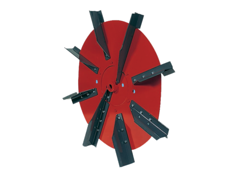 Plateau de turbine avec pâles démontables sur les Désileuses Pailleuses Distributrices tout fourrage ALTOR