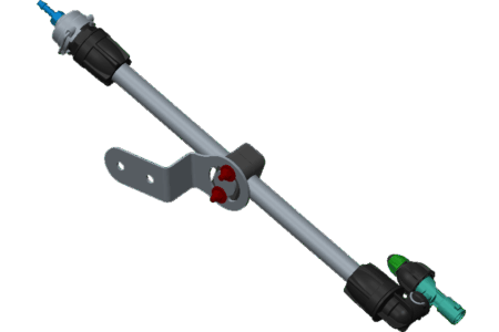 Elément de pulvérisation alimenté par le kit autonome