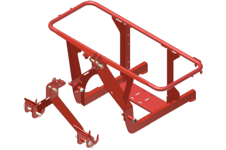 Der einteilige Rahmen bietet durch seine grossen Abmessungen Robustheit und Langlebigkeit.