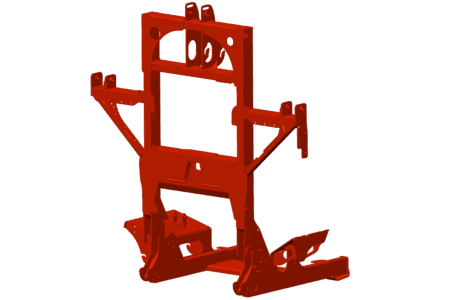 L-förmiger, geschweisster Rahmen