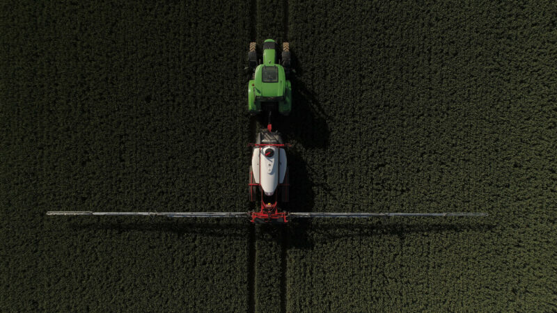 LEXIS 3000, Einsatz in einem Weizenfeld