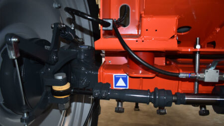 Suspension d'essieu en Strathane sur pulvérisateur traîné METRIS 2