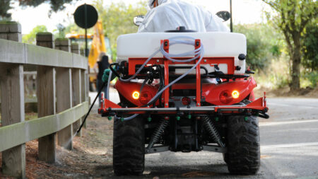 Fixation de l'EVOLIS sur le quad