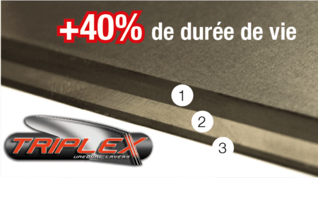 Les versoirs TRIPLEX à couches inégales sont une exclusivité KUHN pour optimiser la rentabilité de votre charrue MASTER 103