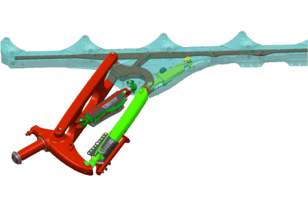 Le dispositif de largeur variable est 100% protégé à l'intérieur du bâti de la MASTER L