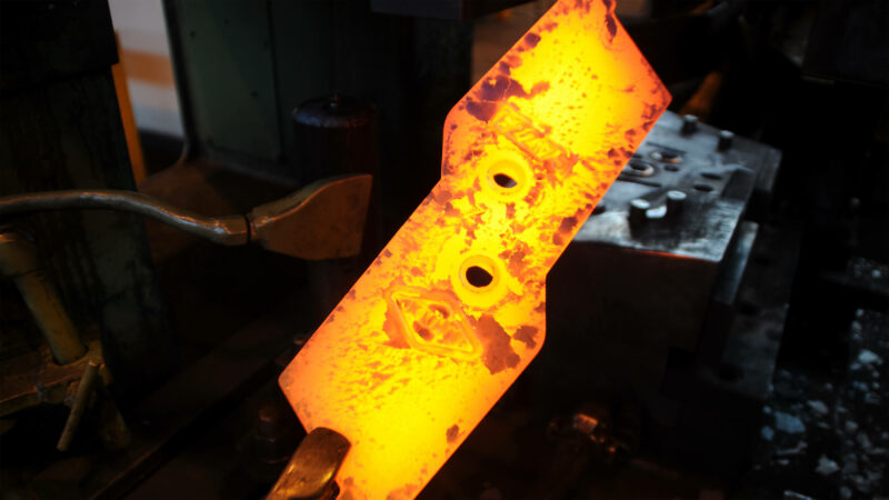 Vue de la pointe Olympic forgée et traitée