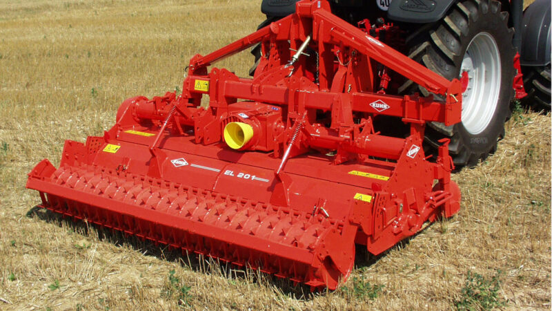 Ansicht des Vorlockerers DC in Kombination mit einer KUHN-Rotorfräse