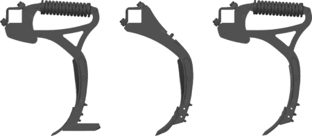 Vue des 2 dents du CULTIMER : la dent NSM et la dent T