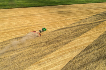 Photo du déchaumeur à disques OPTIMER L dans un champs