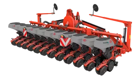 Die KOSMA R ist dank ihres zusammenklappbaren und leichten Rahmens ideal für die Aussaat von Rüben und Raps geeignet.
