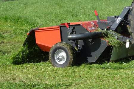 Durch grosse Pendelräder lastet kein extra Gewicht auf dem Aufbereiter.