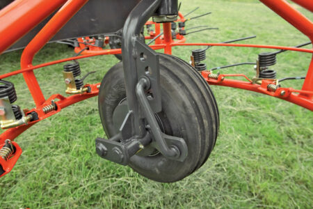 Verstellbare Radträger bei der KUHN HAYBOB