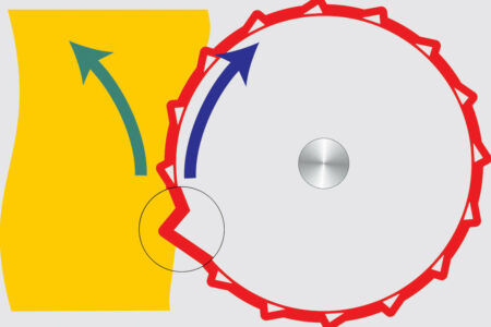 Schéma de profil des rouleaux POWERTRACK