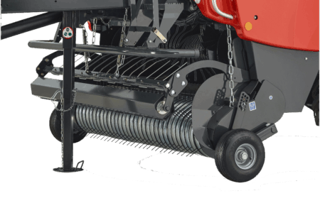 2,30 m breite, gesteuerte Pick-up mit serienmässigem Rollenniederhalter