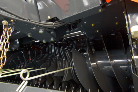 Beim OPTIFEED-Rotor mit 48 cm Durchmesser sitzen die Rotorzinken und die Schneckenwindungen auf derselben Welle.