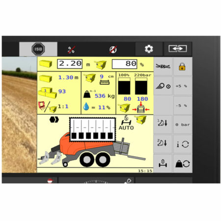 Paramétrage électronique de la longueur de la balle par l'intermédiaire du terminal ou paramétrage mécanique