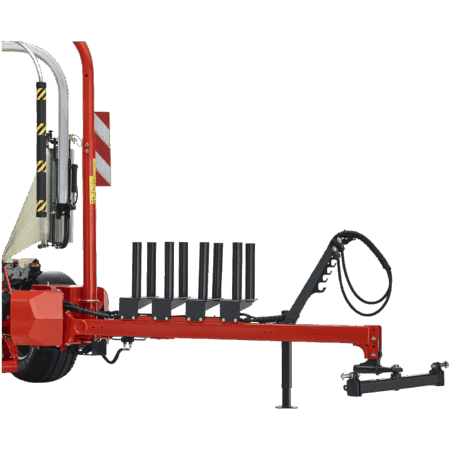 Longue barre d'attelage et tête d'attelage pivotante