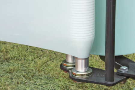 La forme conique des deux extrémités des rouleaux en aluminium permet de conserver la largeur optimale du film et de limiter le risque de déchirure.