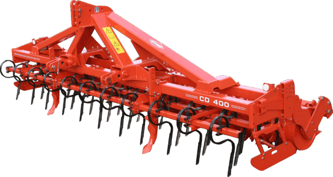Détail du cultivateur intégré à dents CD 100
