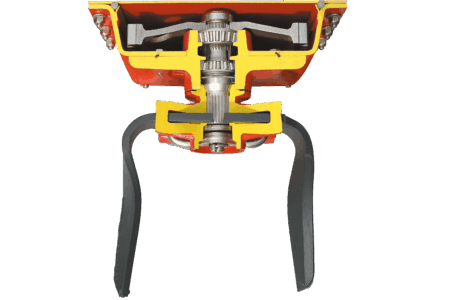 Schnittbild des Kreiselgetriebes der KUHN-Kreiseleggen