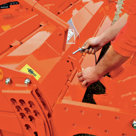 Réglages du capot arrière des fraises rotatives EL