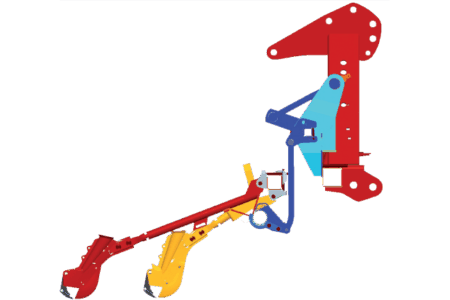 Mechanische Sämaschine PREMIA mit verstellbarem unterem Anschlag für die Einhaltung der Sätiefe unter allen Einsatzbedingungen