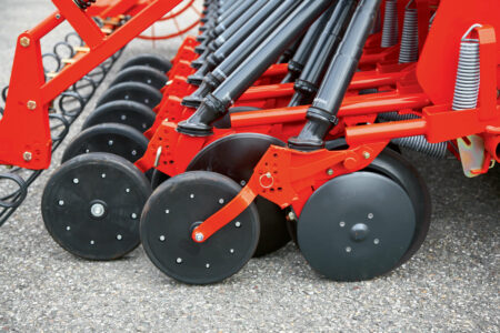 Photos des disques sur le semoir mécanique intégré COMBILINER INTEGRA