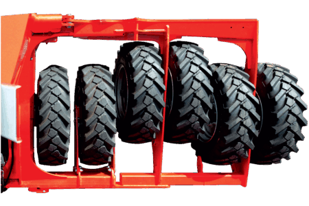 Train de roues de rappui pour semis sur préparation simplifiée du sol avec le semoir traîné pour semis direct ou agriculture de conservation AUROCK