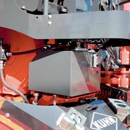 Einstellbarer Hydraulikblock an der ESPRO-Sämaschine