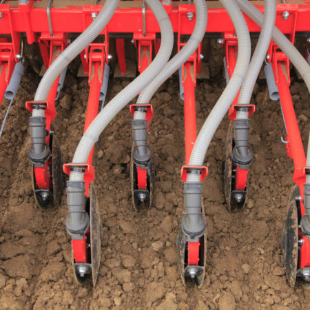 Doppelscheiben-Sächare an VENTA 1020 mit der Möglichkeit, Andruckrollen anzubauen