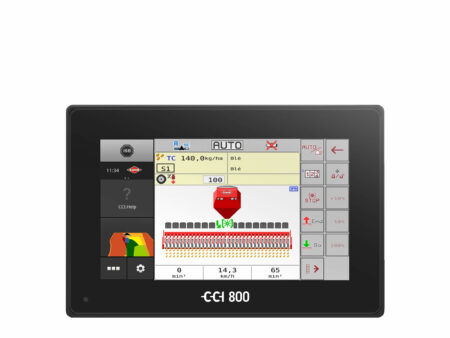 CCI 800 ISOBUS-Terminal mit ESPRO-Sämaschinenarbeitsschirm