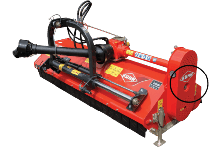 Leichter Zugang und einfache Wartung der Mulchgeräte BE 10