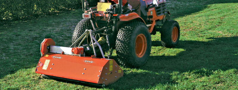 Das Mulchgerät TL 150 bei der Arbeit