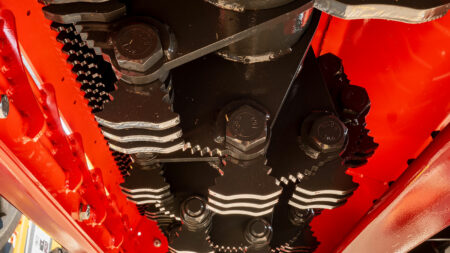 Photo en gros plan du rotor XP conçu avec un diamètre important de 510 mm