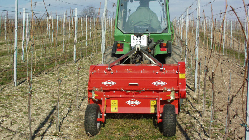 Le broyeur TRP 120 au travail