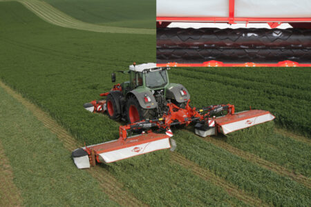 FC 10030 R à rouleaux dans des fourrages fragiles type luzerne