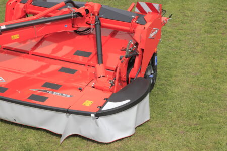 Die externe Schutzverkleidung FLEXPROTECT schützt den FC 3161 TCD beim Aufprall auf ein Hindernis