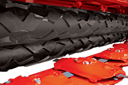 Conditionneur avec rouleaux SQUAREFLEX en polyuréthane