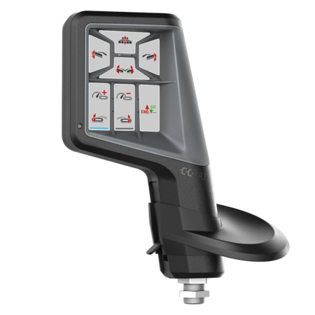 Joystick ISOBUS CCI A3 avec écran de travail de faucheuse-conditionneuse FC 9330 RA