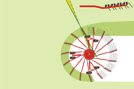 La formation de l'andain : un plus grâce aux bras contre-coudés