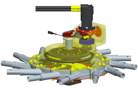 L'andaineur GA 13031 est équipé du carter MASTERDRIVE GIII