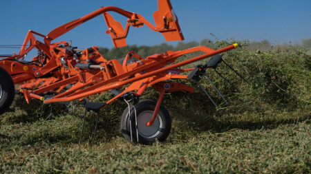 Les boîtiers de rotor des faneurs GF série 1003 T sont conçus pour durer.