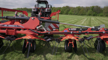 Die kleinen Kreisel des Zettwenders GF 13003 T bieten viele Vorteile.