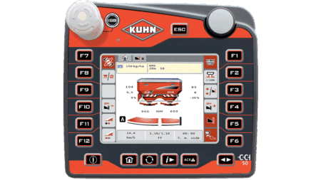 Photo du terminal CCI 50 affichant