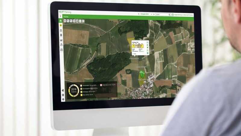 Sehr viele Möglichkeiten in NEXT Machine Management und NEXT Farming für die Verwaltung von Feldern, Applikationskarten, Feldkonturen…